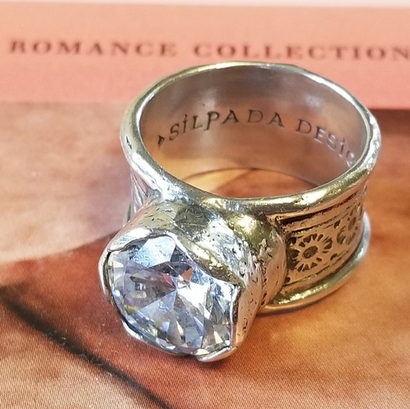 Silpada Jewelry - Silpada Sterling Silver & Zirconia Queen for A Day Ring